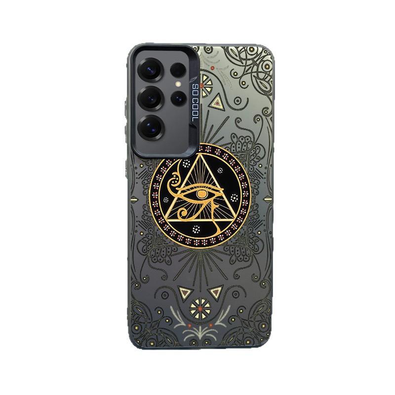 Patterned compass suitable for OPPOA97 colored silver shell OPPOA53 all-inclusive A58 anti-drop K9 creative REALME11PRO
