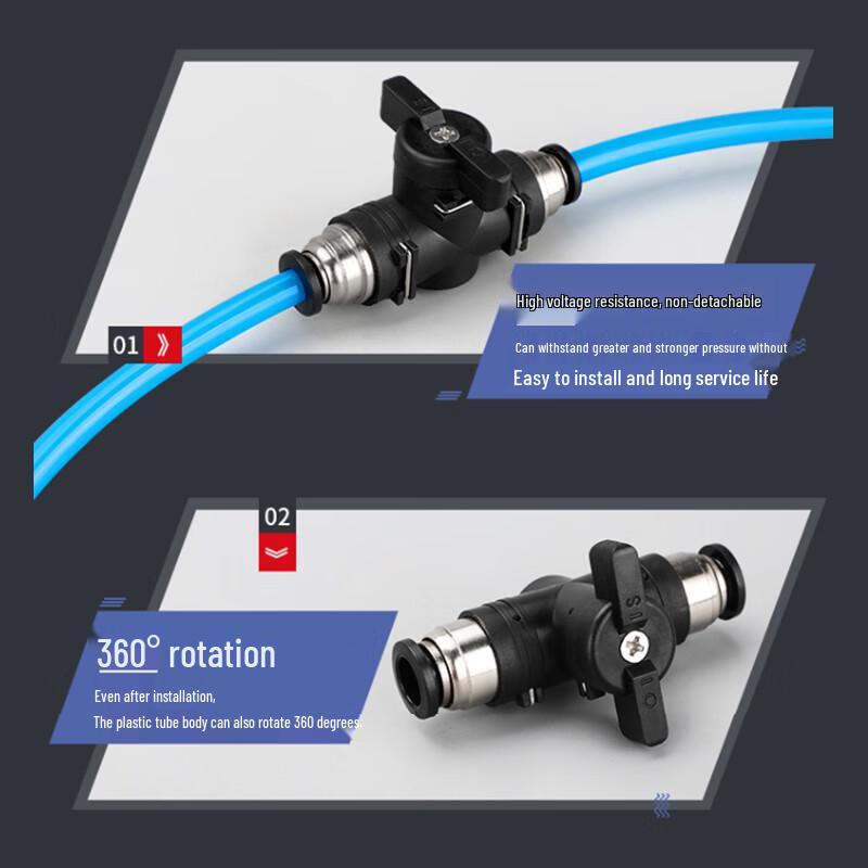 Pneumatic HVFF Quick Connect Flow Control Valve