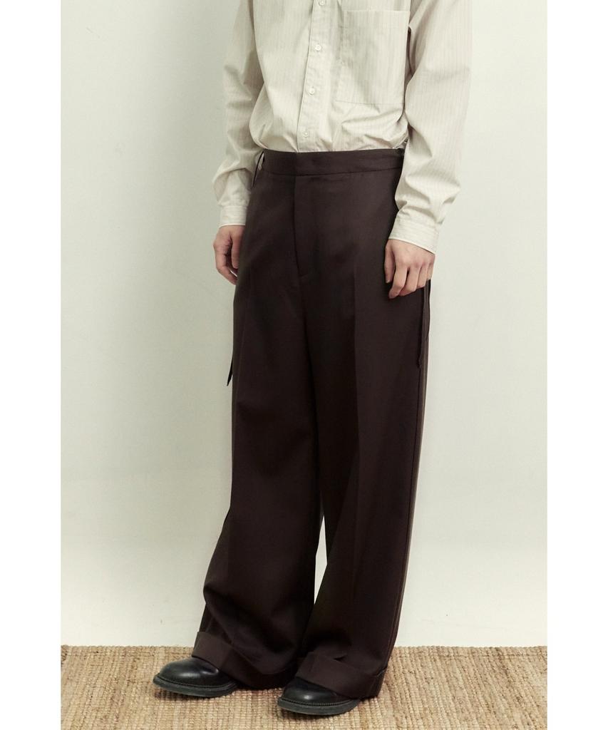 YOUTH String Wide Pants - Brown