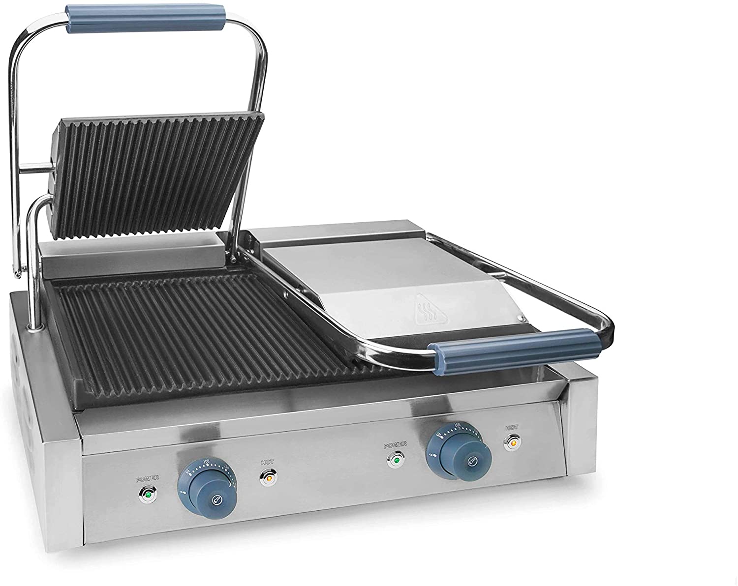 Lacor - Grill pliant PRO avec double zone de cuisson