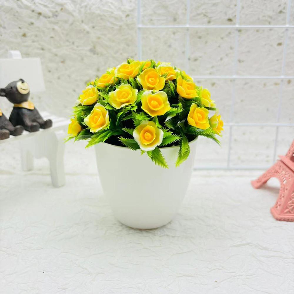 Plastikowa Dekoracyjna Kula Do Wnętrz Ze Sztucznymi Kwiatami Fuksji Do Ekspozycji Biurowych