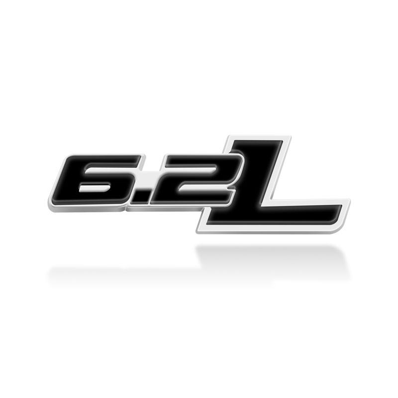 1Pcs 3D Metal 6.2 L 6.2L Logo Car Fender Emblem Side Rear Trunk Tail Badge Sticker For F150 Chevrolet C7 Camaro 6.2L Accessories