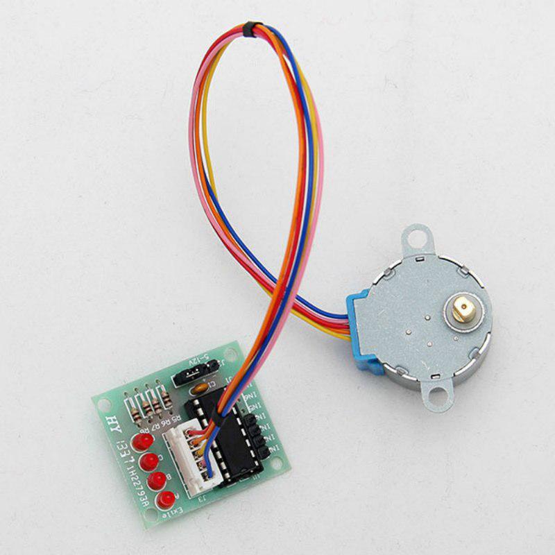 Buy Stepper Motor 28BYJ-48 With Drive Test Module Board ULN2003 5 Line ...