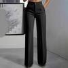 Women's 2026 High-Waisted Drapey Straight Suit Trousers