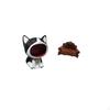 Cat Statue Art Craft Ornament Entrance Key Bowl Candy Decorative Figurine for Table Centerpiece