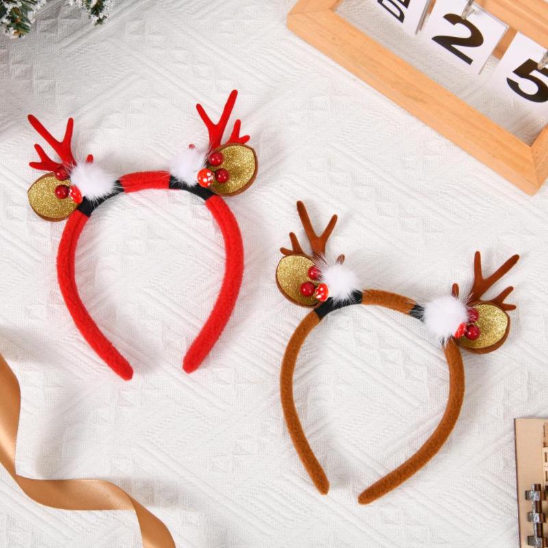 Mori Style Christmas Reindeer Antler Hair Clips & Headband - Cute Hair Accessories for Kids & Women