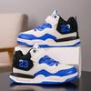 Boys' High-Top Leather Basketball Shoes - 2025 Winter Collection for Primary & Older Students