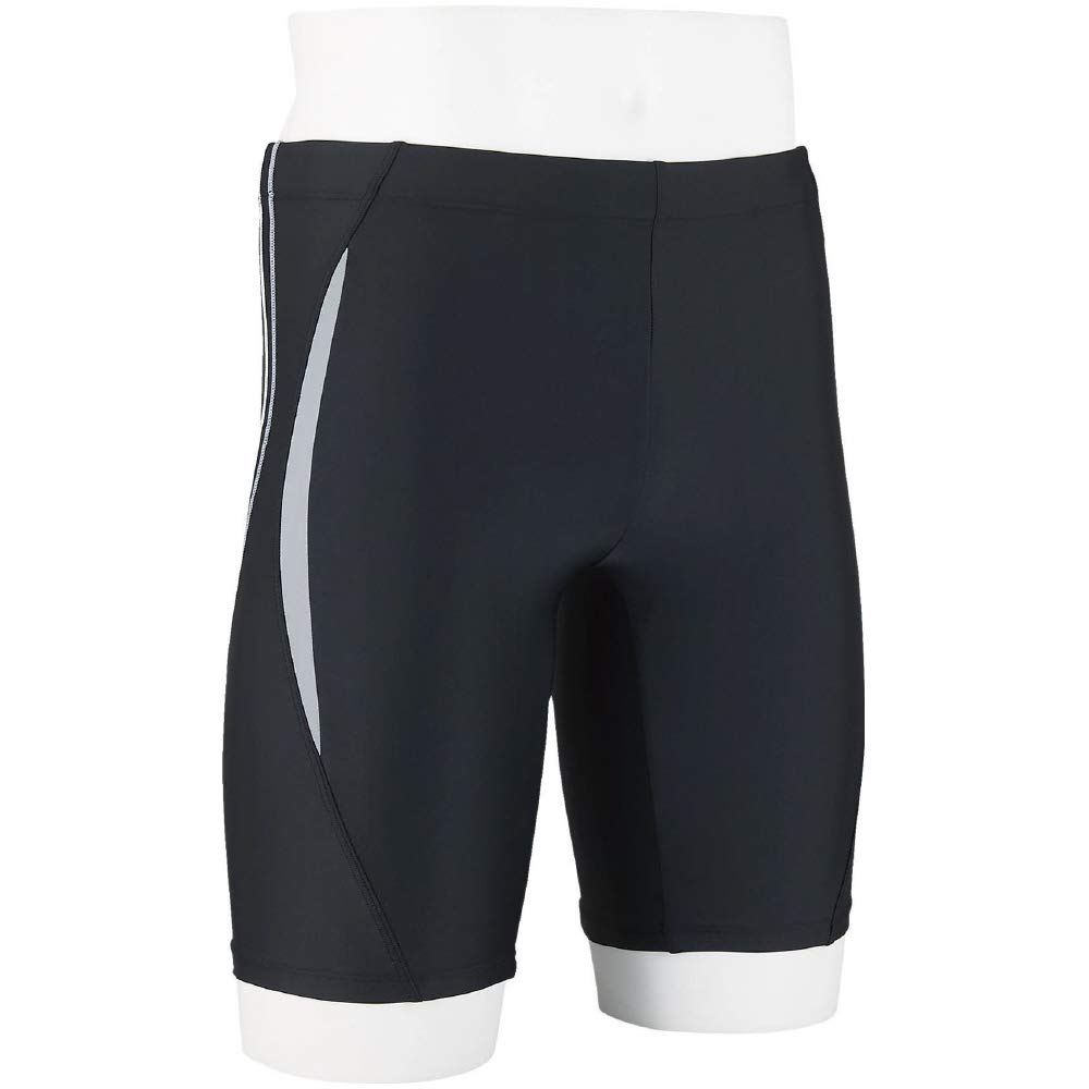 Mizuno Fitness Half Spats 3D Size 90 Size S Men's Swimsuit, (21cm Inseam, Cups), N2JB1112, (Black/Gray),