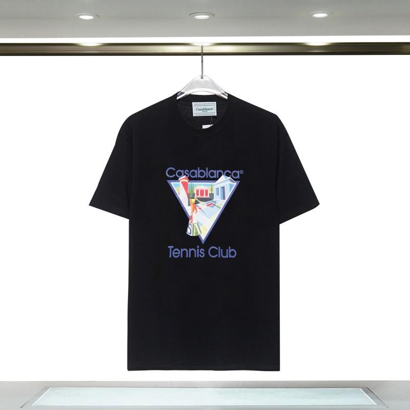 Casablanca 23 Frühling und Sommer Neuheit Fantasie Tor Sternenhimmel Schloss Casa Buchstaben Logo Kurzarm Partner T-Shirt