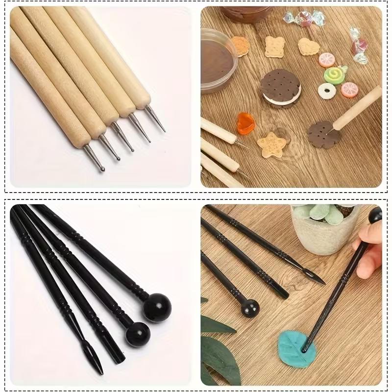 Set of 24 Tools for Sculpting with Clay, Perfect for Projects Involving Soft And Oil-Based Clays