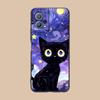 Luna Mond Katze Handyhülle für Huawei P60 P50 P40 P30 P20 P10 P9 P8 Pro Lite Plus Bunte Druckabdeckung Cover Smartphone