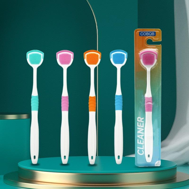 Easy-Grip Tongue Scraper for Fresh Breath & Healthy Gums - Effective Bad Breath Eliminator, 1pc