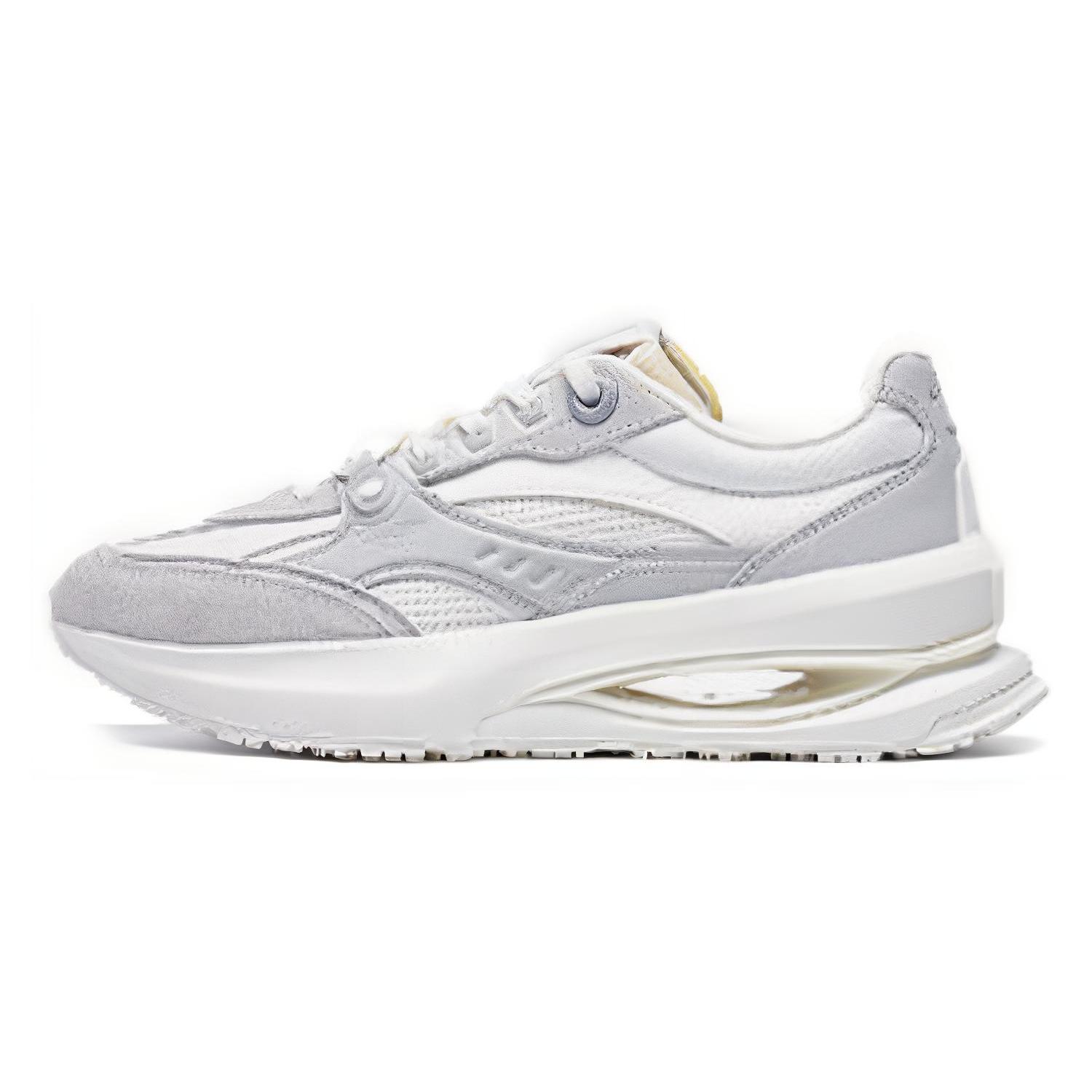 

Li Ning 92 Shadow Slip Resistant Abrasion Resistant Low top Casual Shoes Women s Gray White AGCT250-3 36