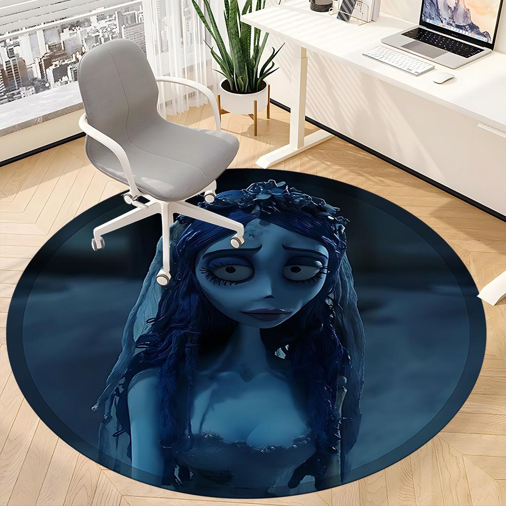 1pc Corpse Bride Chair Carpet for Office, Non slip, Soft and Durable Office Rug for Interior Decoration