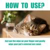 Yegbong Cat Dog Ear Cleaner Wipes Cleaning Solution To Remove Dirt and Ear Wax, Relieve Itching & Inflammation