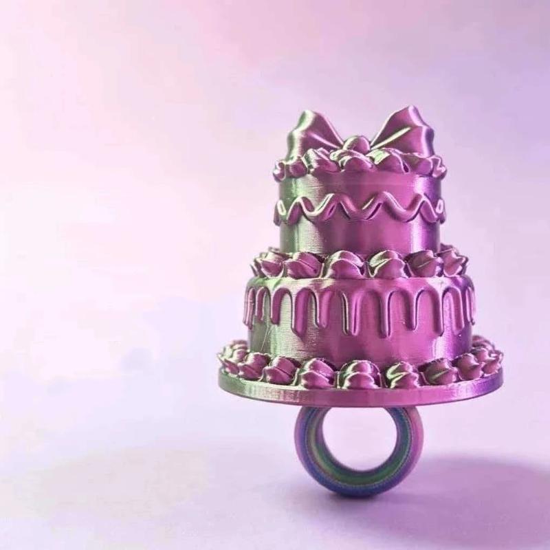 Geburtstagskuchenring Mit Niedlichem Schleifendesign 3D-Kuchenring Für Geburtstagsparty Kreatives Geschenk