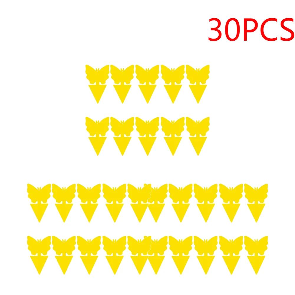 100-10pcs Dual-Sided Insect Mosquito Sticky Trap For Garden Insect Killer Whitefly Thrip Fruit Fly Gnat Waterproof Sticky Board