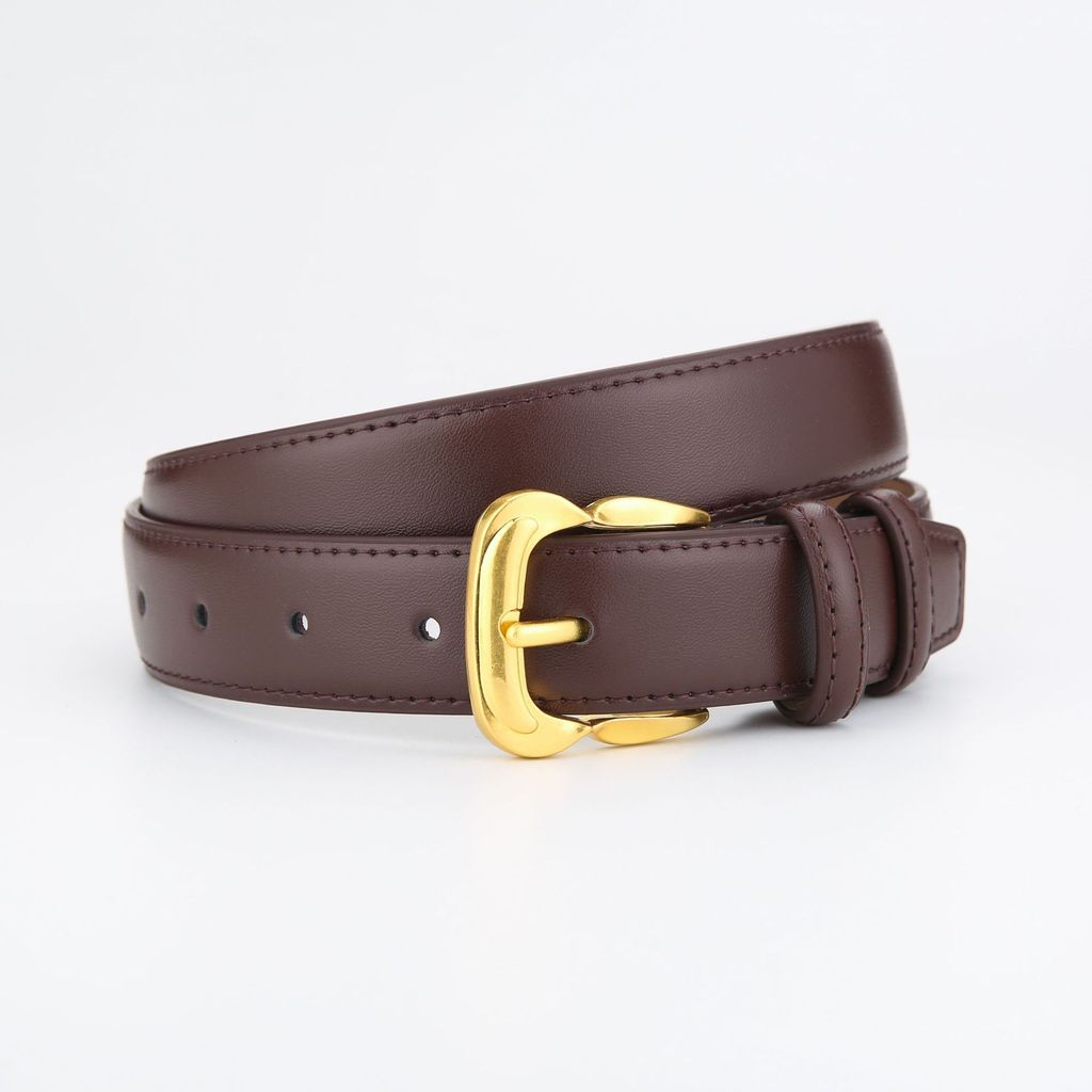 Womens Leather Waist Belt For Jeans Casual Fashion With Metal Buckle For Office And Daily Use