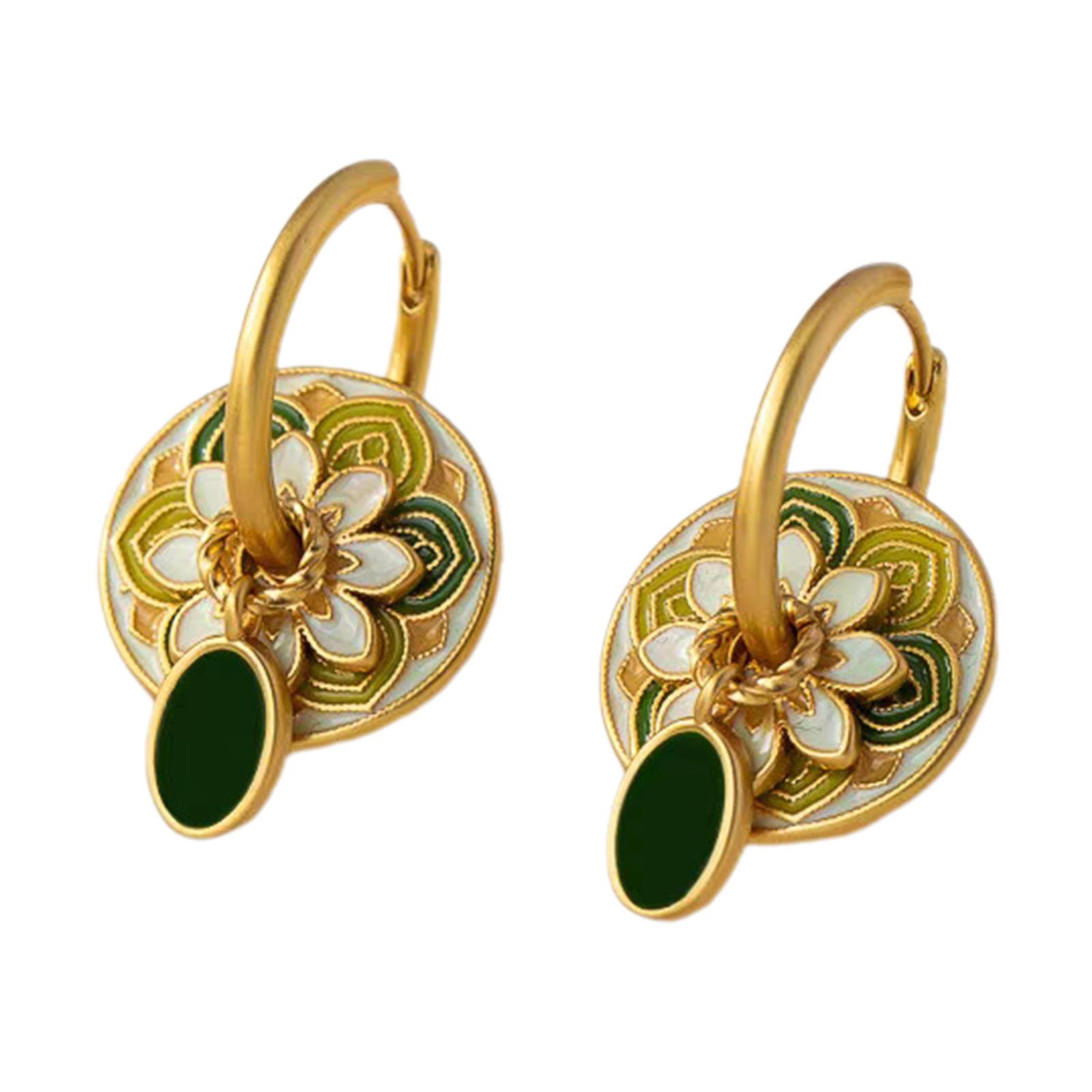 

Enamel Dripping Oil Earrings Fashionable Ear Cuff for Daily Outfit and Party Look Stylish Ear Buckles Accessories 7