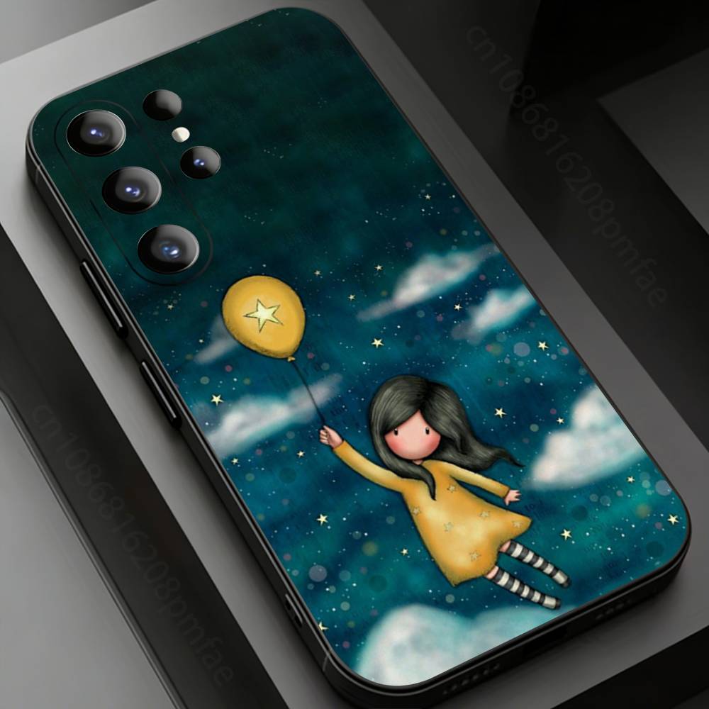 

Cute S-Santoro G-Gorjuss Phone Case for Samsung Galaxy S20,23 Ultra S24,22 Plus S25,26,21FE TPU Cover Samsung S21plus