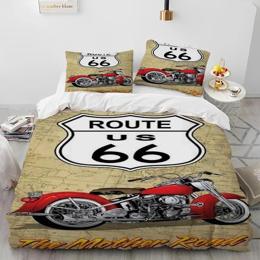 

Historic Route 66,Mother Road Comfortable Duvet Quilt Cover Pillowcase Bedding Set Children Bedroom Decoration Home Textile 70x133cm