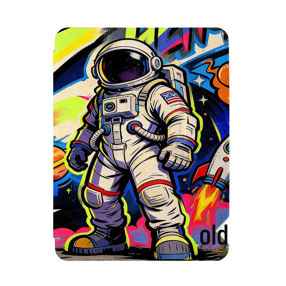 

Graffiti Astronaut iPad Pro & Air 6 Case with Vertical/Horizontal Stand and Folding Cover (2nd Gen) iPad Pro 2018 11-inch