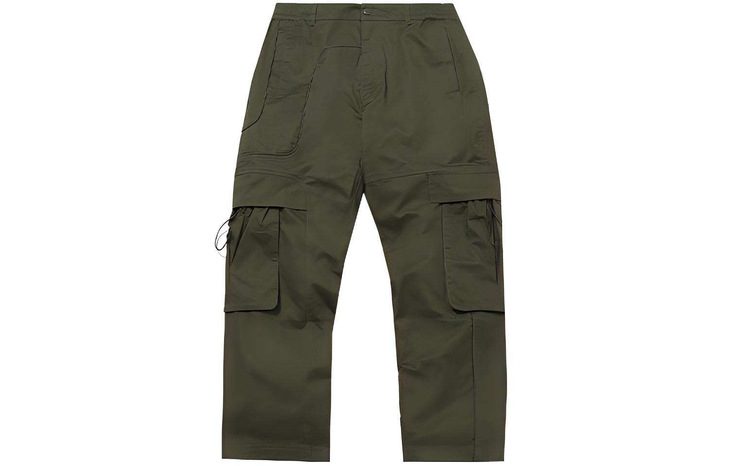 Li Ning Cargo Pants Men s Dark Olive Green Moderate AKXQ527-2 L
