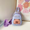 Capybara Cartoon Print Chest Bag Backpack Waist Bags Lightweight Stylish Gift