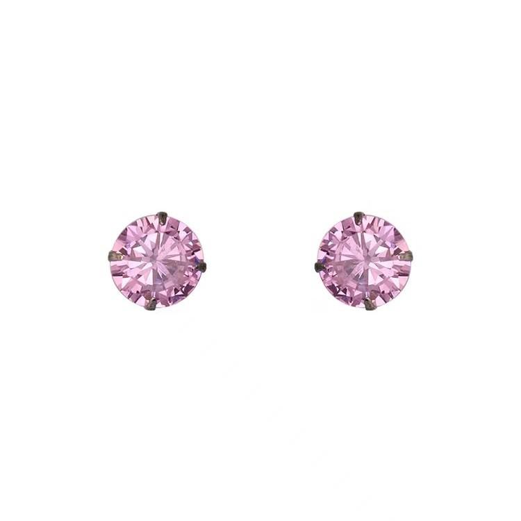 Beixi Silberschmuck S925 Sterling Silber Zirkonia Steckerohrringe für Mädchen - Super Glänzend, Schlicht und Bequem zum Schlafen.