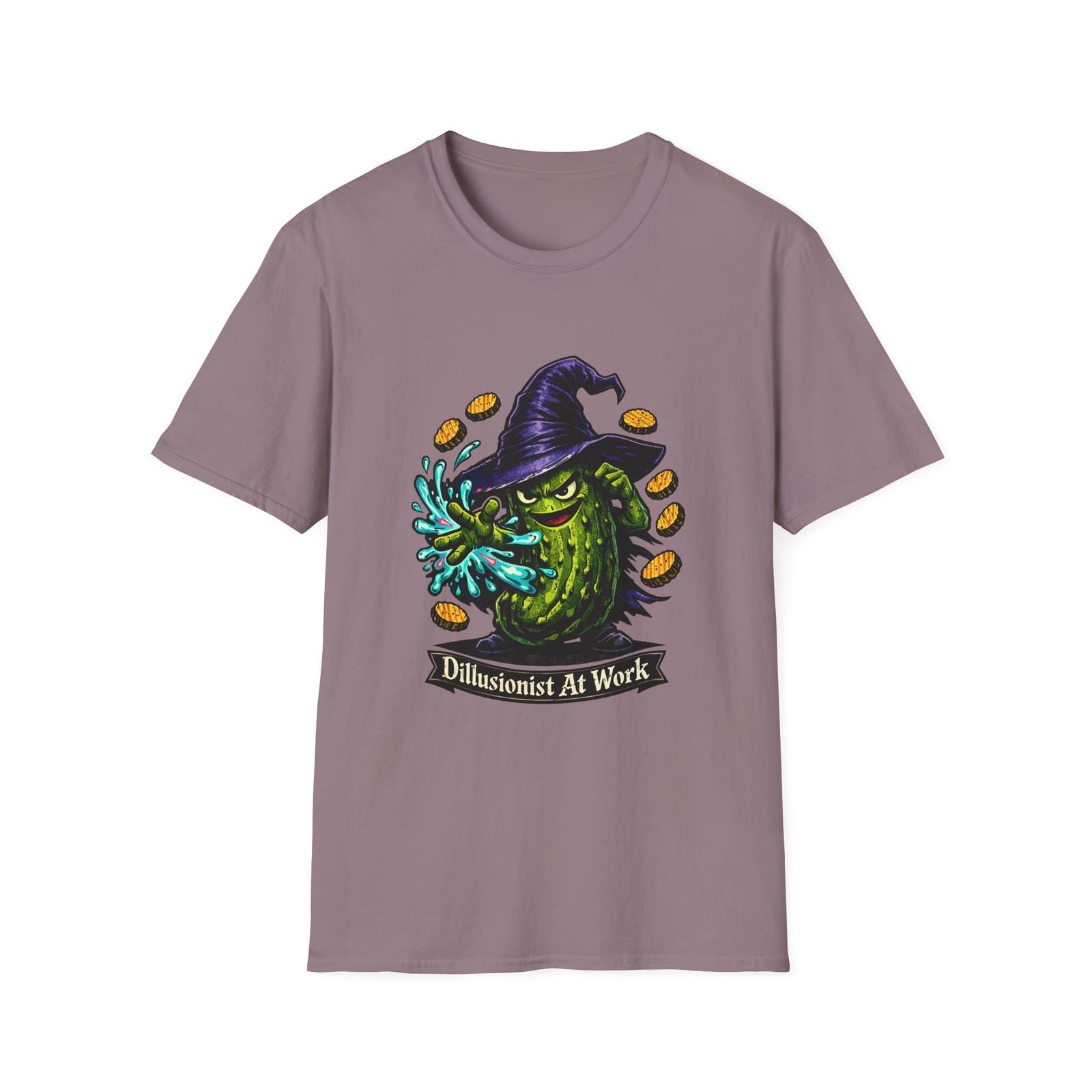 Unisex Softstyle T-Shirt Pickle Wizard Brine Magic Chips Fantasy Humor Spell S разноцветный
