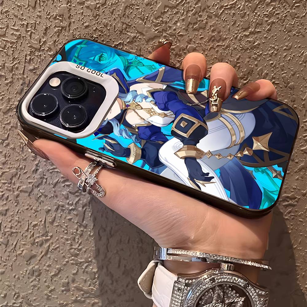 Layla Genshin Impact Handyhülle Für IPhone 17 16 15 14 13 12 11 Plus Pro Max Mehrfarbig Aurora Laser Stoßfest Funda Hülle