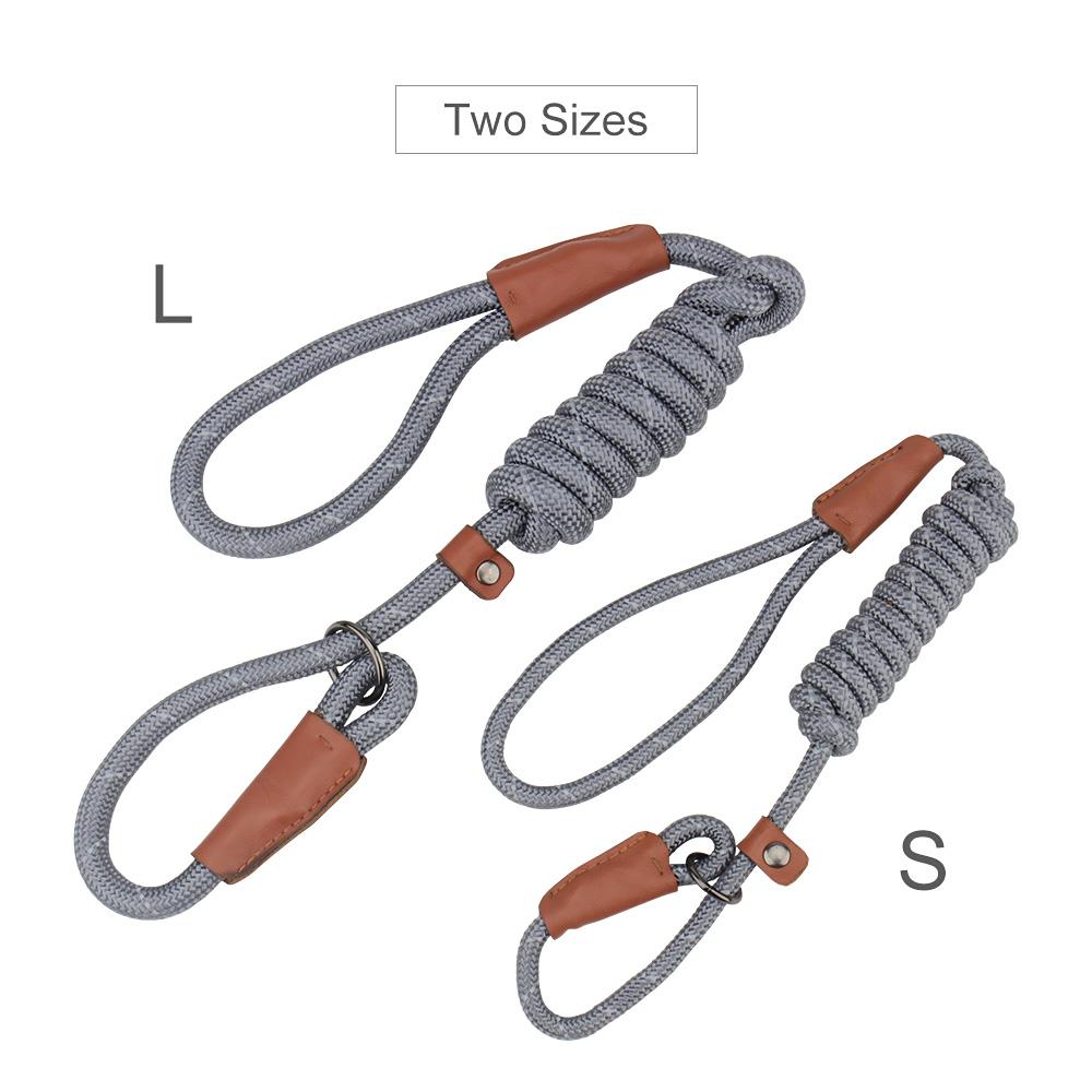 P Shape Pet Leashes Reflective Dog Leashes Pet Round Rope Outdoor Training Walk Supplies for Small Medium Big Dog