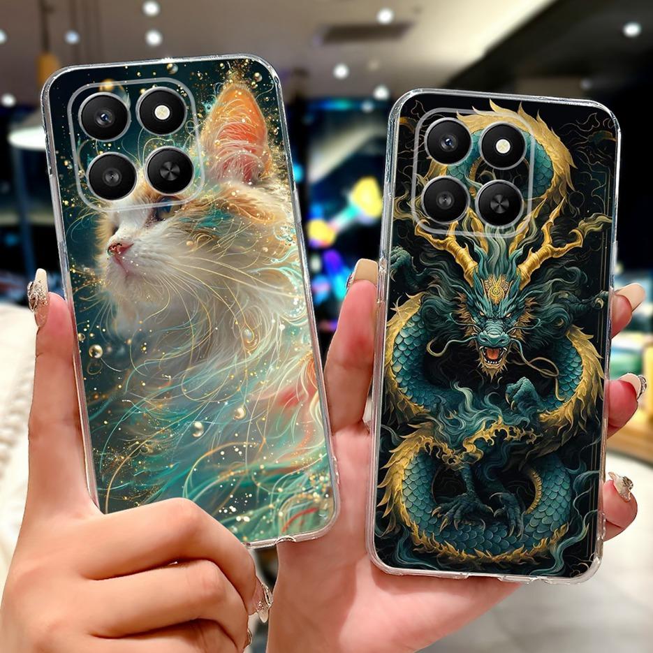 For Honor 400 Smart 5G Case LGN-NX1 Luxury Butterfly Painted Cover Soft Silicone Case For Honor X7d HonorX7d Honor400 Smart Bags
