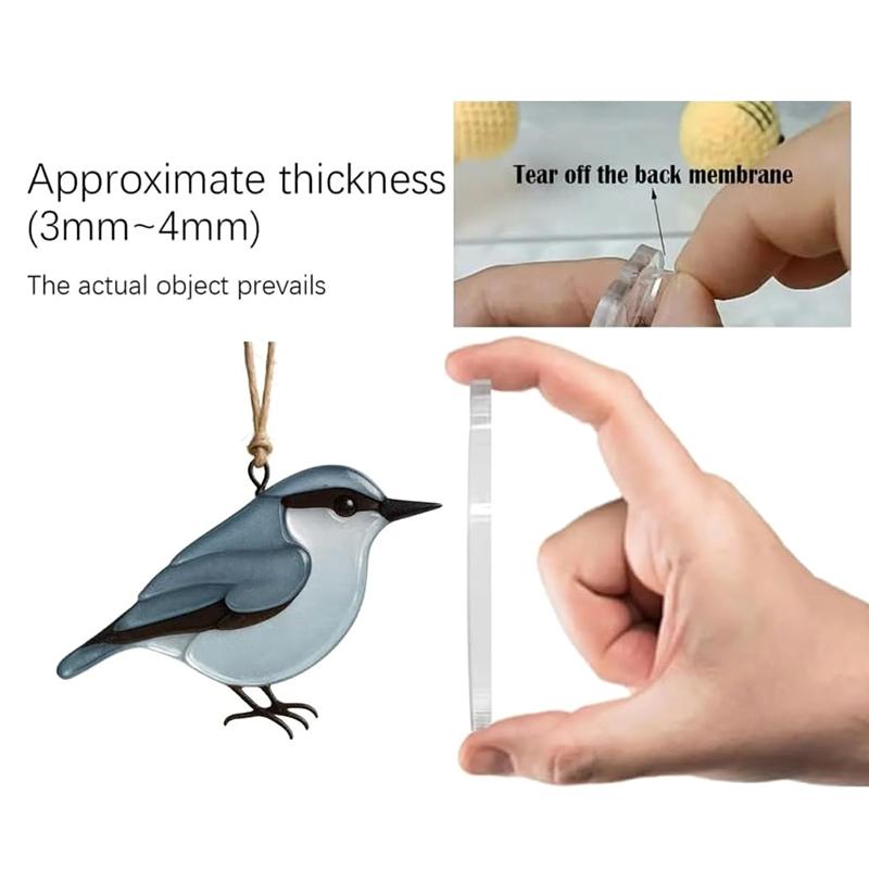 Seeglas Vogel Adventskalender 2025, 24-Tage Küstenweihnachts-Countdown mit Seeglas-Ornamenten, Einzigartige Feiertagsdekoration & Geschenk