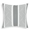 Grey White Geometric Short Plush Pillowcase Sofa Cushion Cover Home Decoration Can Be For You 40X40 45X45 50X50