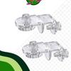 2 Pack Fish for Tank Net Holder Acrylic Anti-Jump Screen Net Clamp Fixed Clip Aquarium Cover Holder Clips Easy to Instal