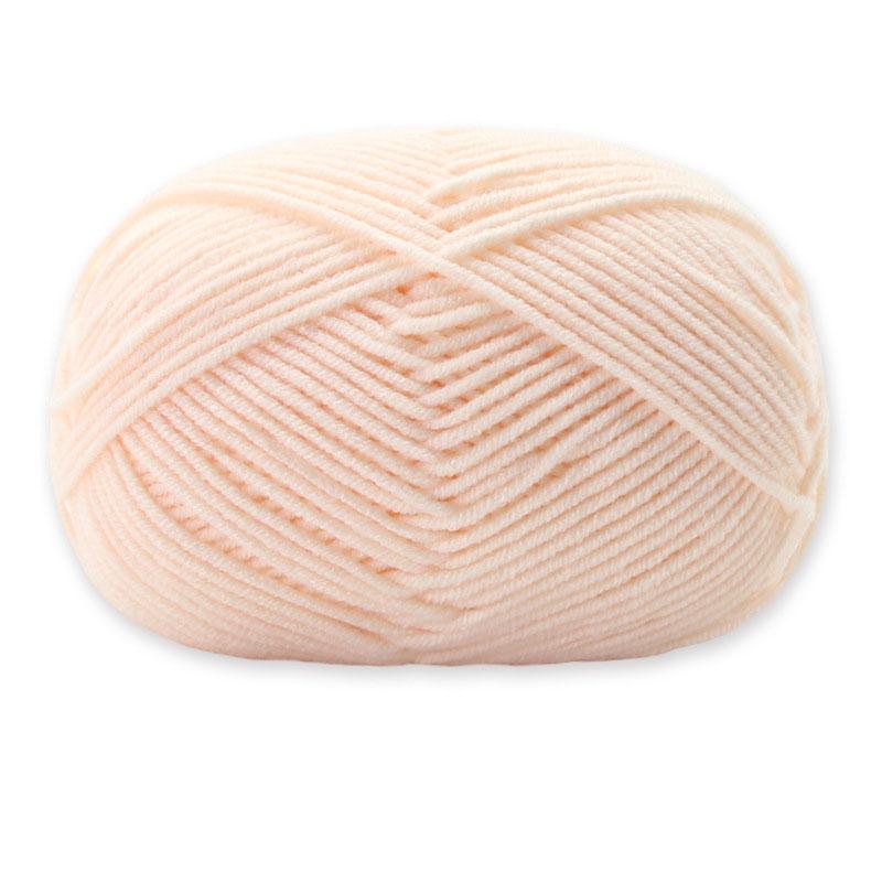1Roll 4ply Milk Cotton Knitting Combed Yarn Wool Yarn For DIY Hand Knitted Crochet Craft Scarf Sweater Clothes Dolls Hats Supply
