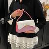Fashionable and Trendy Small Square Bag with Sequined Stitching Versatile and Niche Design Underarm Bag
