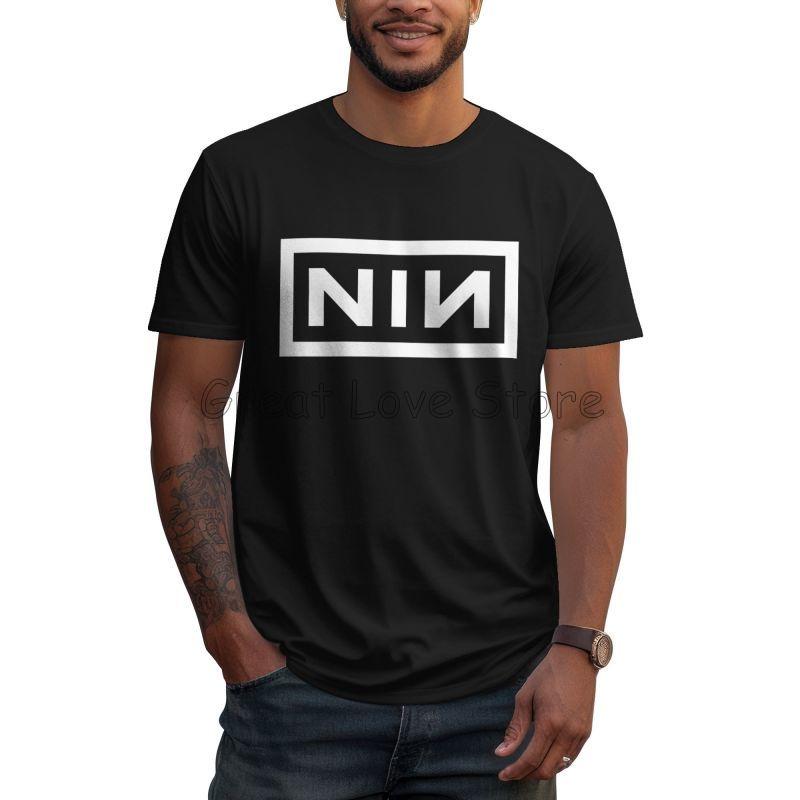 Novelty Nine Inch Nails NIN TShirts Men Crew Neck T Shirt Short Sleeve Tee Shirt Summer Cotton Clothing Harajuku Streetwear