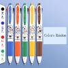 M&G Four-Color Ballpoint Pen Color-Pressing Multi-Color 0.5mm Multi-Function All-in-One Pen Four-Color Oil-Based Pen Multi-Color
