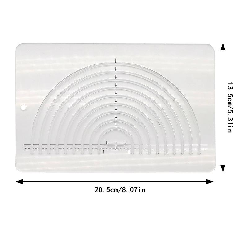 Acrylic Irregular 90° Sewing and Patchwork Ruler for Fabric Cutting