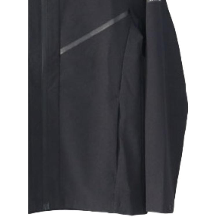 Anta Solid Color Logo Stand Collar Zip Jacket Men Jacket Black 152117616-3