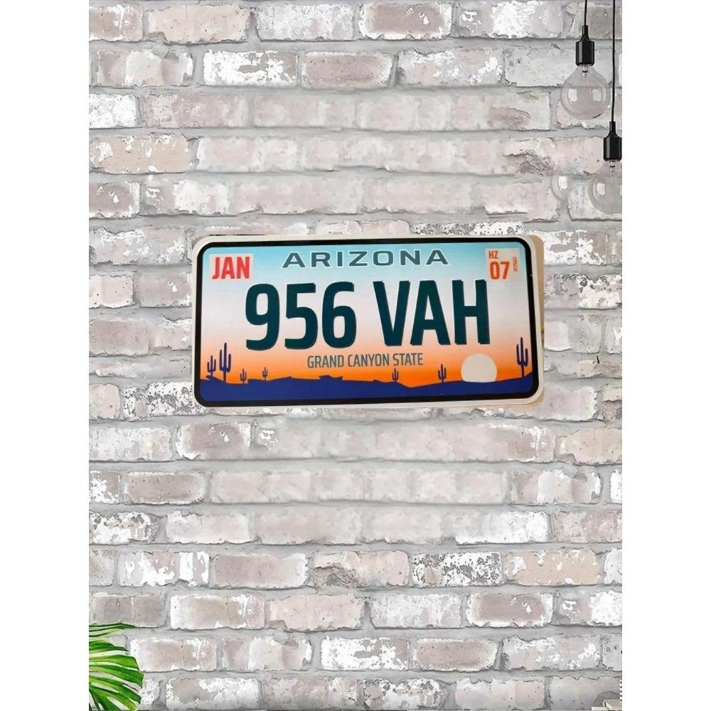 NÁS. registrační značka, USA. SPZ, kovová, 15x30 cm.