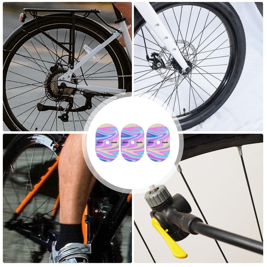 Air Nozzle Stickers, Tire Adhesive Stickers, 3 Pcs Air Pump Decal Road Bike Valve