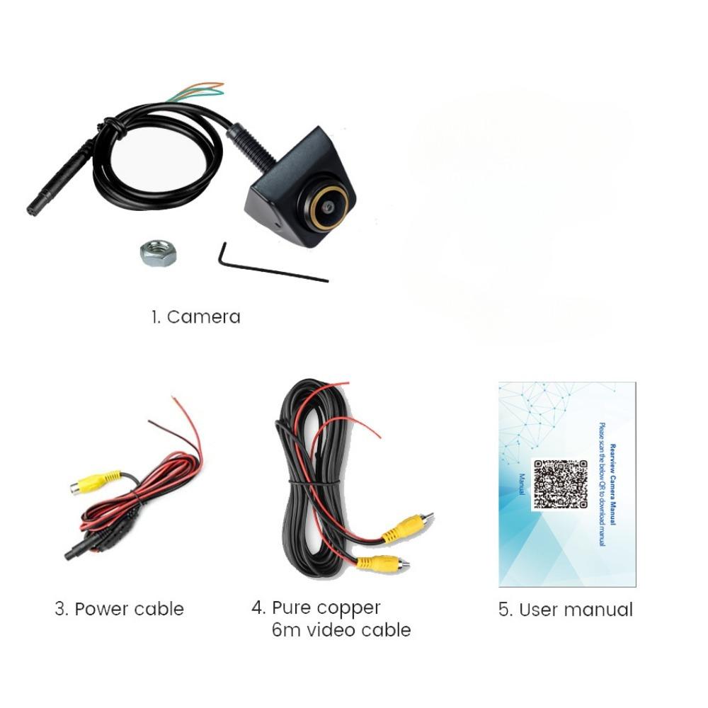 170° HD Car Rear View Camera Waterproof Backup Camera with Night Vision & Wide Angle Fisheye Lens for Parking Safety