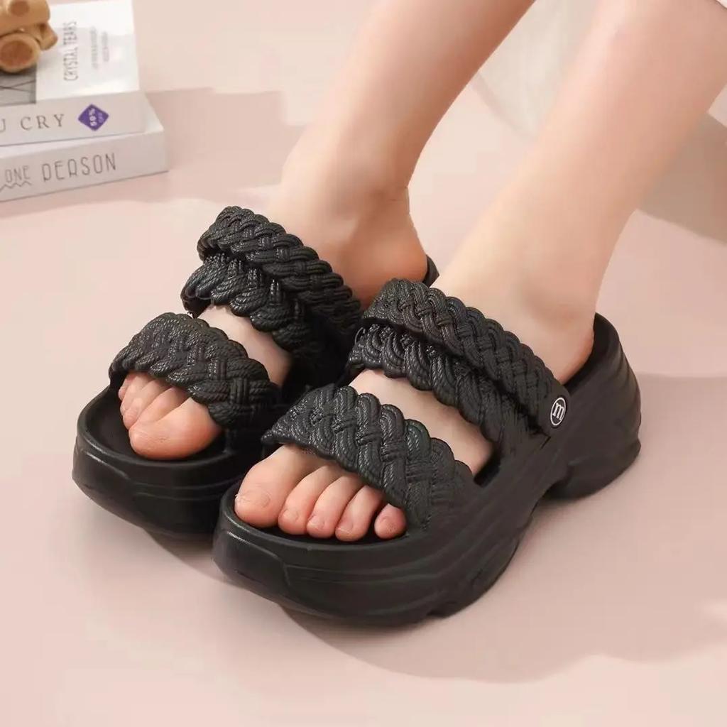 Fashion Summer Fashion Thick Bottom Comfortable Anti-Skid Lightweight Casual Women Slipper Beach Shoes