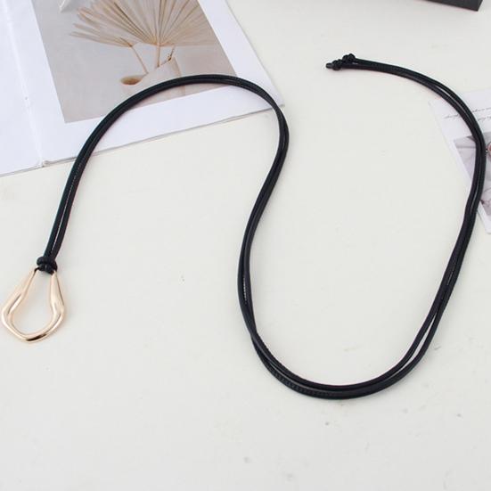 Women Belt Imitation Leather Adjustable Waist Cinching Belt Minimalist Design Dresses Shirts Jumpers Casual Waistband