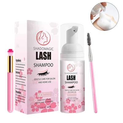 Gentle and Delicate Eyelash Cleaning Mousse Safe Lash Foam Shampoo  for Salon and Home Use