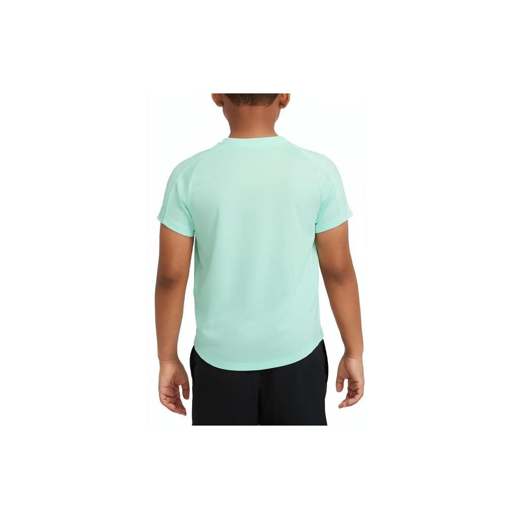 Nike Court Dri-FIT Victory Solid Logo Short Sleeve T-Shirt Kids Tops Teal CV7565-379