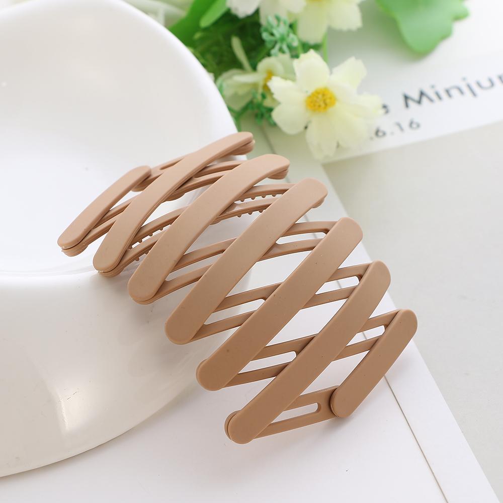 Simple New Telescopic Headband New Portable Folding Hairpin Ladies Non-slip Hairpin Hair Accessories Fashion